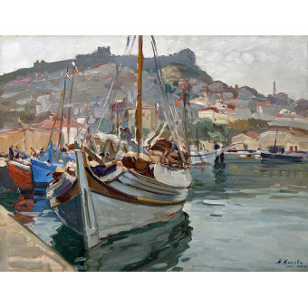 РЕПРОДУКЦИИ НА КАРТИНИ Пристанище Кавала (1941)